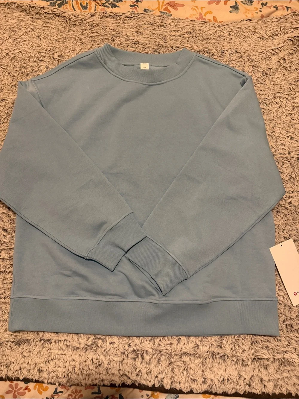 Lululemon French Terry Oversized Crew - Seafoam